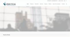 Desktop Screenshot of doctum.cl
