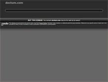 Tablet Screenshot of doctum.com